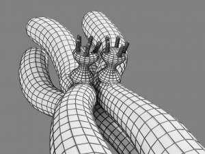 Chromosome homologous centromere kinetochore blender 3D 모델