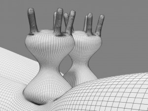 Chromosome homologous centromere kinetochore blender 3D 모델