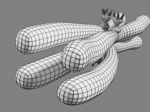 Chromosome homologous centromere kinetochore blender 3D 모델