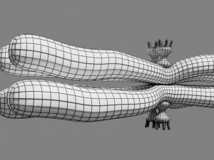 Chromosome homologous centromere kinetochore blender 3D 모델