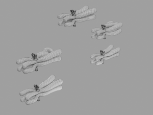 Chromosome genetic recombination blender 3d 3D मॉडल