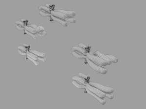 Chromosome genetic recombination blender 3d 3D मॉडल