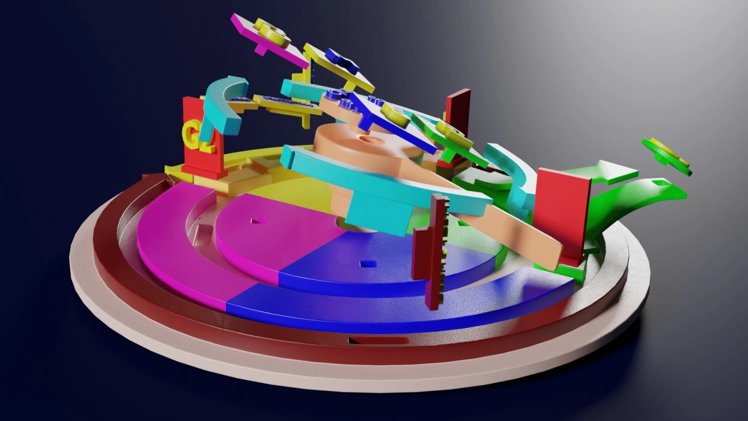 Cell Cycle phases stages and check points 3d print model 3D Print Model .c4d .max .obj .3ds .fbx .stl .blend