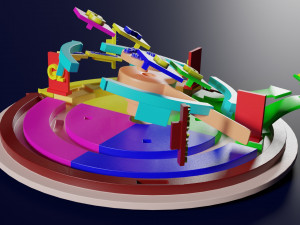 Cell Cycle phases stages and check points 3d print model Modello di stampa 3D