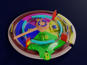 Cell Cycle phases stages and check points 3d print model 3D Принт Модель