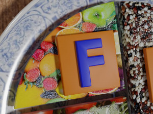HEALTHY FOOD PLATE PROPORTION 3D प्रिंट मॉडल
