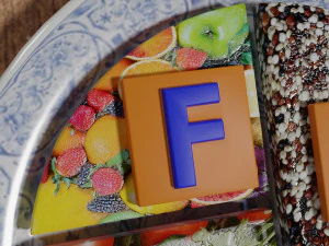 HEALTHY FOOD PLATE PROPORTION 3D Print Model