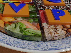 HEALTHY FOOD PLATE PROPORTION 3D Print Model