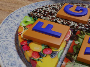 HEALTHY FOOD PLATE PROPORTION 3D Print Model