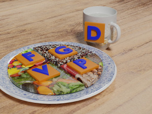 HEALTHY FOOD PLATE PROPORTION 3D प्रिंट मॉडल