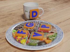 HEALTHY FOOD PLATE PROPORTION 3D Print Model