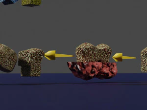 3D enzyme substrate reaction product 3D Print Model
