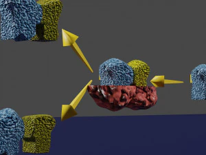3D enzyme substrate reaction product 3D Print Model