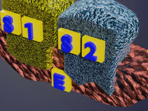 3D enzyme substrate reaction product 3D Print Model