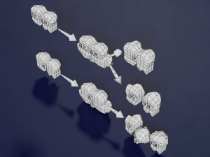 3D enzyme substrate reaction product 3D Print Model