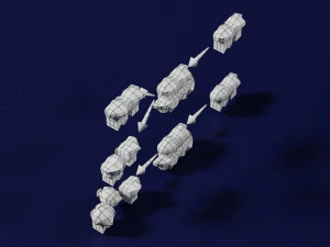 3D enzyme substrate reaction product 3D Print Model