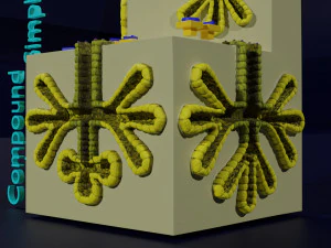 Ducts glands type simple compound alveolar tubular 3D Print Model