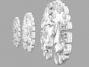 Alzheimer Disease Brain coronal slice 3D Model