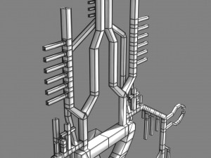 Human arterial system schematic 3D Modelo 3D