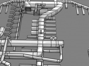 Human arterial system schematic 3D Modelo 3D
