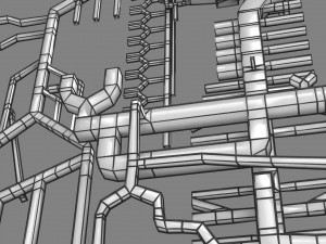 Human arterial system schematic 3D Modelo 3D