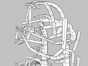 Human venous system schematic 3D 3D Model