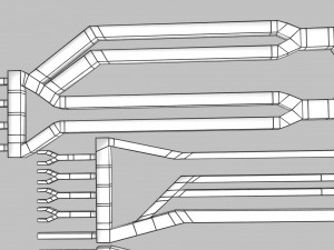 Human venous system schematic 3D 3D Model