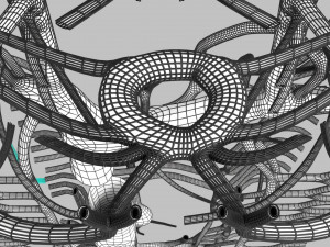 Human venous system schematic 3D 3D Model