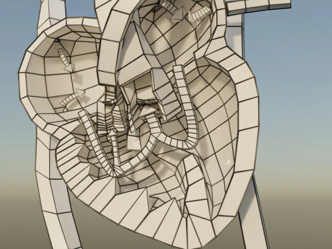 TAF Tetralogy of Fallot vs Normal circulation 3D Model