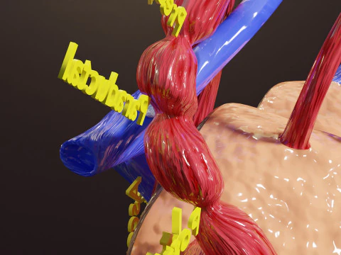 COA Coartaci&oacute;n de Aorta Modelo 3D