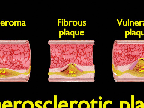 Artery Atherosclerosis plaque and consequences 3D Model
