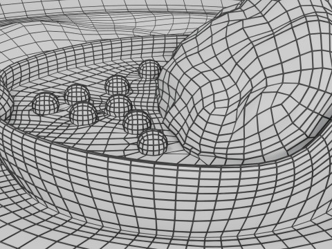 Virus infection cycle in host cell 3D Модель