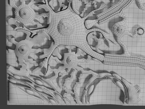 Glial cells Brain 3Dモデル