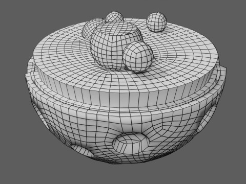 Nucleus structure schematic 3D 模型