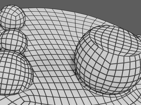 Nucleus structure schematic 3D Model