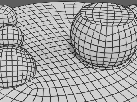 Nucleus structure schematic 3D Model