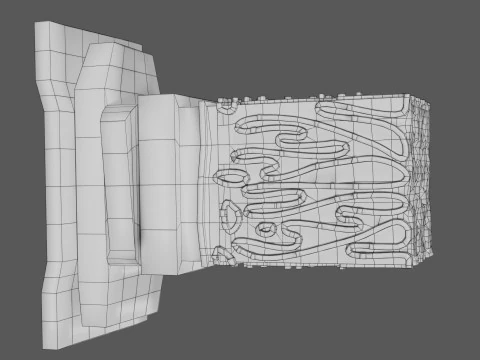 Histolog&iacute;a de las c&eacute;lulas de la gl&aacute;ndula g&aacute;strica del est&oacute;mago Modelo 3D