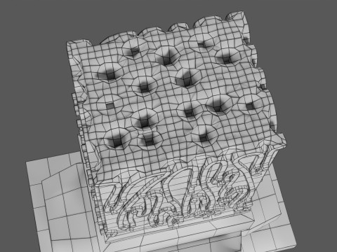 Stomach Gastric Gland cells histology 3D 模型