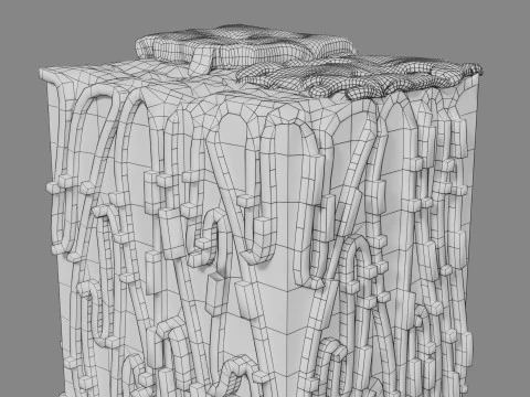 Stomach Gastric acid peptic disease ulcer 3D Model