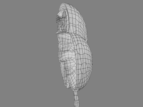 Hydronephrosis marked kidney renal Model 3D