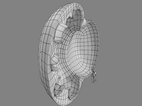 Hydronephrosis marked kidney renal 3D Model