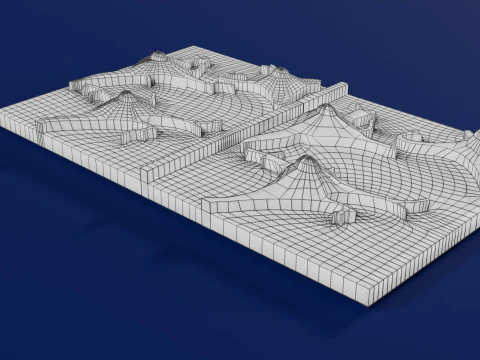 Alzheimer disease microscopy changes brain 3D Model