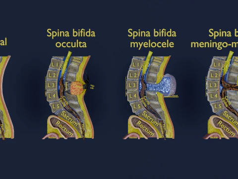 Spina bifida Neural Tube Defect 3D Model