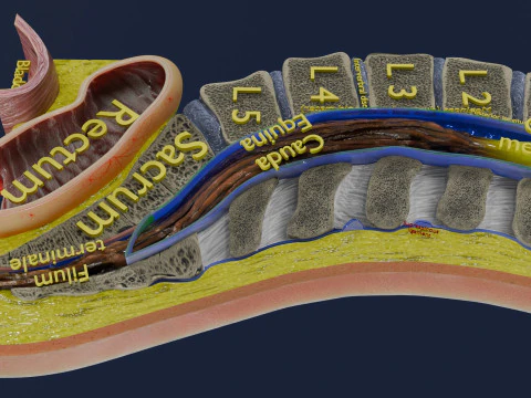Spina bifida Neural Tube Defect 3D Model