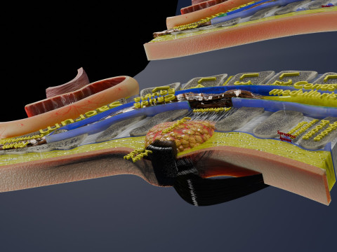 Spina bifida Neural Tube Defect 3D Model