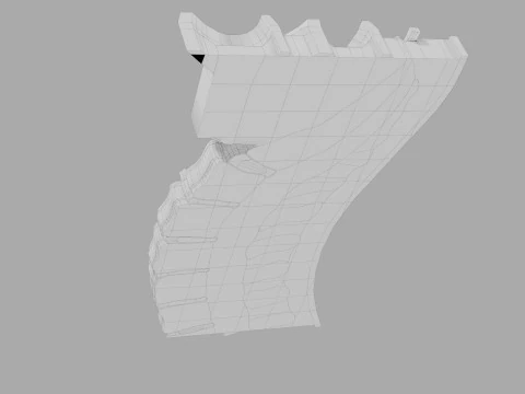 Intervertebral herniation slipped ruptured disc 3D Model