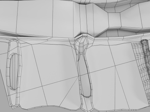 Intervertebral herniation slipped ruptured disc 3D 모델