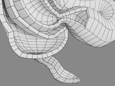 Intussusception intestine ileocolic obstruction 3D Модель