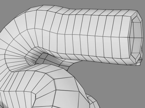 Intussusception intestine ileocolic obstruction 3D Model