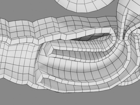 Intussusception intestine ileocolic obstruction 3D Модель